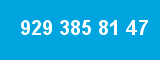 929 385 81 47 929 385 81 47
